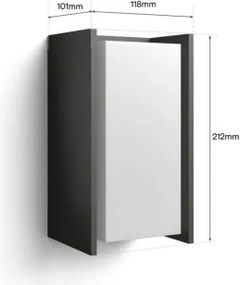 Philips - Lampada da parete LED dimmerabile Hue TURACO 1xE27/8,1W/230V IP44