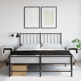 Comodini 2 Pz Bianchi 36x39x50,5 Cm İn Acciaio /