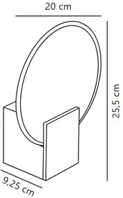 Nordlux - Lampada da parete dimmerabile per bagno HESTER LED/9,5W/230V IP44