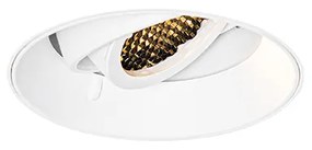Faretto da incasso moderno bianco GU10 rotondo senza cornice - Oneon Honey
