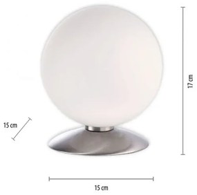 Paul Neuhaus 4013-55-Lampada da tavolo LED dimmerabile BUBBA 1xG9/3W/230V cromo opaco