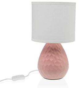 Lampada da tavolo Versa Rosa Bianco Ceramica 40 W 15,5 x 27,5 cm