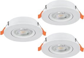 Eglo 902262 - Set da 3 faretti LED da incasso BARRANCO LED/4,8W/230V bianco