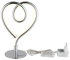 Globo 28054C - Lampada da tavolo LED AMORE LED/6W/230V cromo lucido