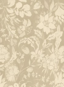 Mindthegap Carta da parati Flowery Ornament - Taupe/  Beige