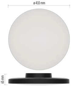 Plafoniera LED da bagno LED/32W/230V 3000/4000/5700K IP55 nero