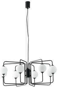 Lampadario Sospensione Neutron Class Colore Nero 28W Mis 77 x 28 x 125 cm