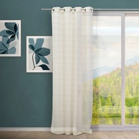 Tenda beige in misto lino 140x260 cm Nodes – Casa Selección