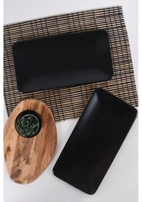 Set di 2 piatti in gres nero - Hermia