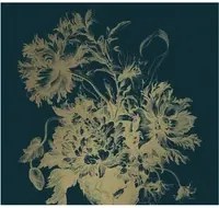 KEK Amsterdam Wandbild Engraved Flowers Gold 8 - L
