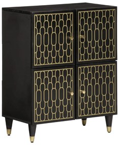 Credenza 60x33x75 Cm İn Legno Massello Di Mango /