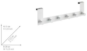 WENKO 23724100-Appendiabiti CELANO 39x11 cm bianco