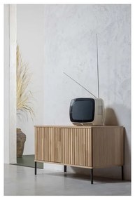Mobile TV di colore naturale con effetto rovere 100x56x44 cm Gravure – WOOOD