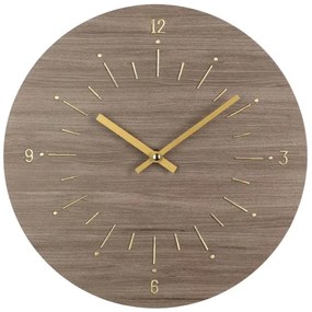 Eglo 425508 - Orologio da parete TAKAHAGI 1xAA diametro 30 cm marrone