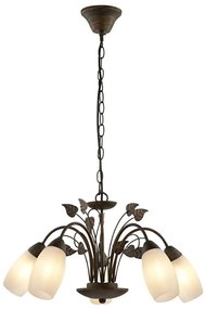 Globo 30800523X - Lampadario a sospensione con catena VENEZIA 5xE14/40W/230V