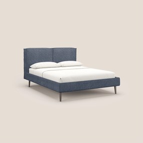 Isotta letto imbottito completamente sfoderabile in morbido tessuti impermeabile T10 blu