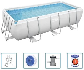 Power Steel Set Piscina Rettangolare 404x201x100 Cm /