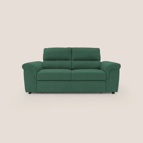 Minerva divano con pouf estraibile poggiapiedi in tessuto morbido impermeabile T02