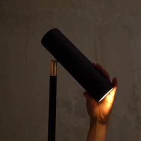 Lampada da terra nera, altezza 150 cm Milan - SULION