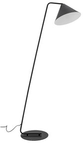 Lampada da terra nera con paralume in metallo (altezza 165 cm) Latisha - Bloomingville