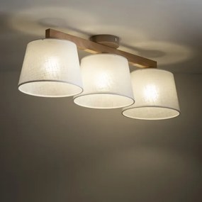 Brilagi - Lampadario da soffitto a montaggio superficiale LATTE SABIA 3xE27/15W/230V pino/bianco