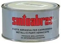 2pz sintoabras pasta abrasiva per metallo e parti verniciate in barattolo - ml.175 bianco a grana fine fer302579