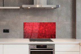 Rivestimento parete cucina Modello rosso di triangoli 100x50 cm
