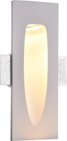 Segnapasso da Incasso GU11 Rettangolare in Gesso Pitturabile