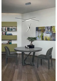 Applique LED design Taylor grigio, luce con 3 temperature di colore dimmerabile NOVECENTO