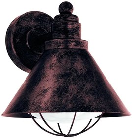 Applique rustico da esterno Barrosela ruggine IP44 1X E27 EGLO