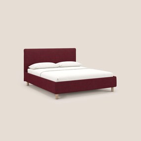 Serena letto contenitore salvaspazio scandinavo in tessuto fiammato impermeabile T03 rosso
