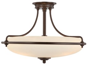 Lampadario Contemporaneo Griffin Metallo Bronzo Palladiano 4 Luci E27