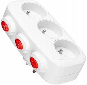 Multipresa 3 prese con interruttori