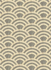 Moooi for Arte Carta da parati Lucky O's - MO3042 - Birch & Silver
