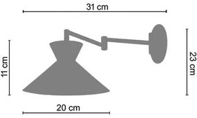 Tosel  Applique Applique tondo metallo bianco  Tosel