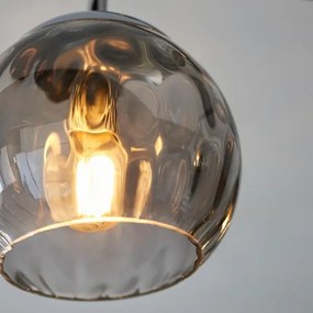 Endon 97971 - Plafoniera DIMPLE 3xE14/7W/230V cromo lucido/grigio fumé