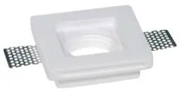 Faretto in gesso quadrato basso da incasso