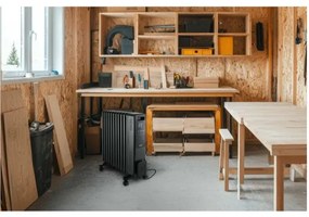 Sencor - Radiatore ad olio con 11 elementi 1000/1200/2400W/230V Wi-Fi nero