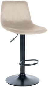 Sgabello Barhocker Divo Samt: Eleganza E Comfort Senza Tempo / Creme / Schwarz