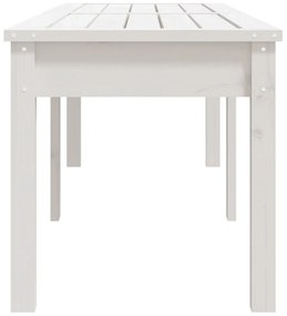 Panca giardino 2 posti bianca 159,5x44x45cm legno massello pino