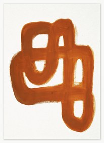 Poster Orange Brush