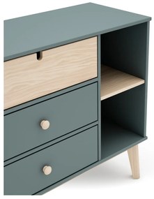 Cassettiera per bambini verde polveroso 90x81x40 cm Estefania – Marckeric