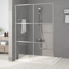 Parete Doccia Walk İn Argento 140x195 Cm Vetro Trasparente Esg /