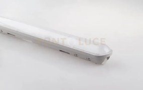 Plafoniera led stagna nautilus silver 55w 7500lm 4000k ip65 148x6,1...