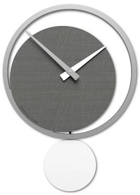 CalleaDesign orologio a pendolo eclipse radica grigia