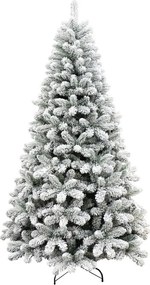 Albero di Natale artificiale innevato Ganna H 210 cm x ø 122 cm