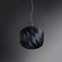 Sospensione Moderna Globe 1 Luce In Polilux Nero D40 Made In Italy