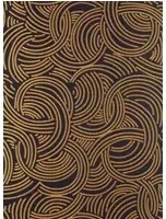 Farrow & Ball Carta da parati Tourbillon - Black/ Gold