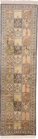 Cashmere Silk Tappeto orientale 220 x 60 (Indian) Annodato A Mano