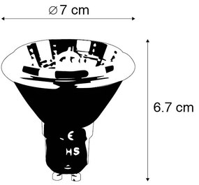 Lampadina LED GU10 a dimmeraggio a 3 livelli AR70 6W 320lm 2000-3000K